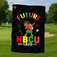 Future HBCU Grad Girl Graduation HBCU Golf Towel thumb 1