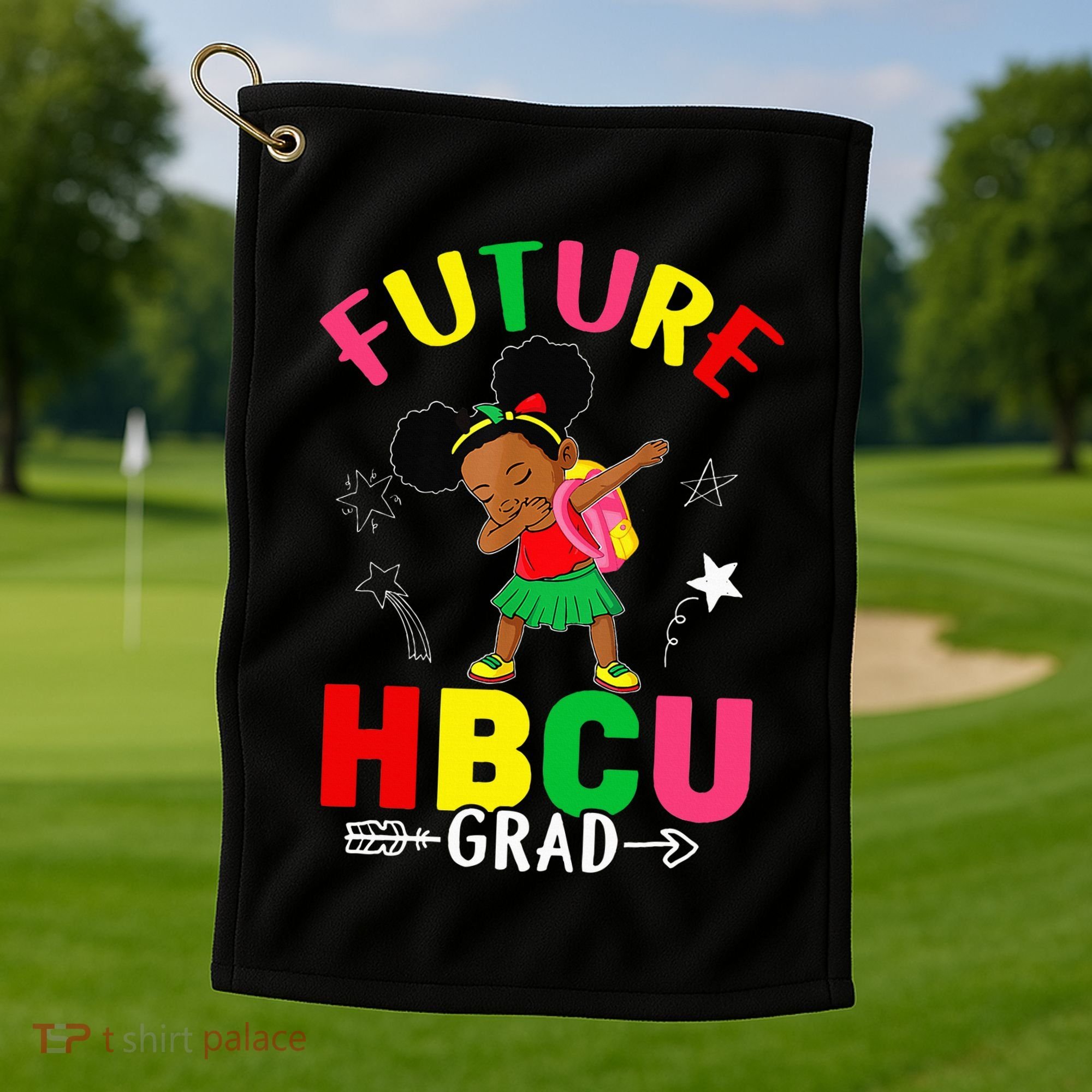 Future HBCU Grad Girl Graduation HBCU Golf Towel