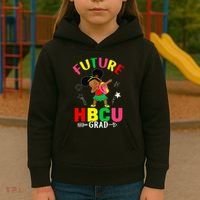 Future HBCU Grad Girl Graduation HBCU Kids Hoodie thumb 3