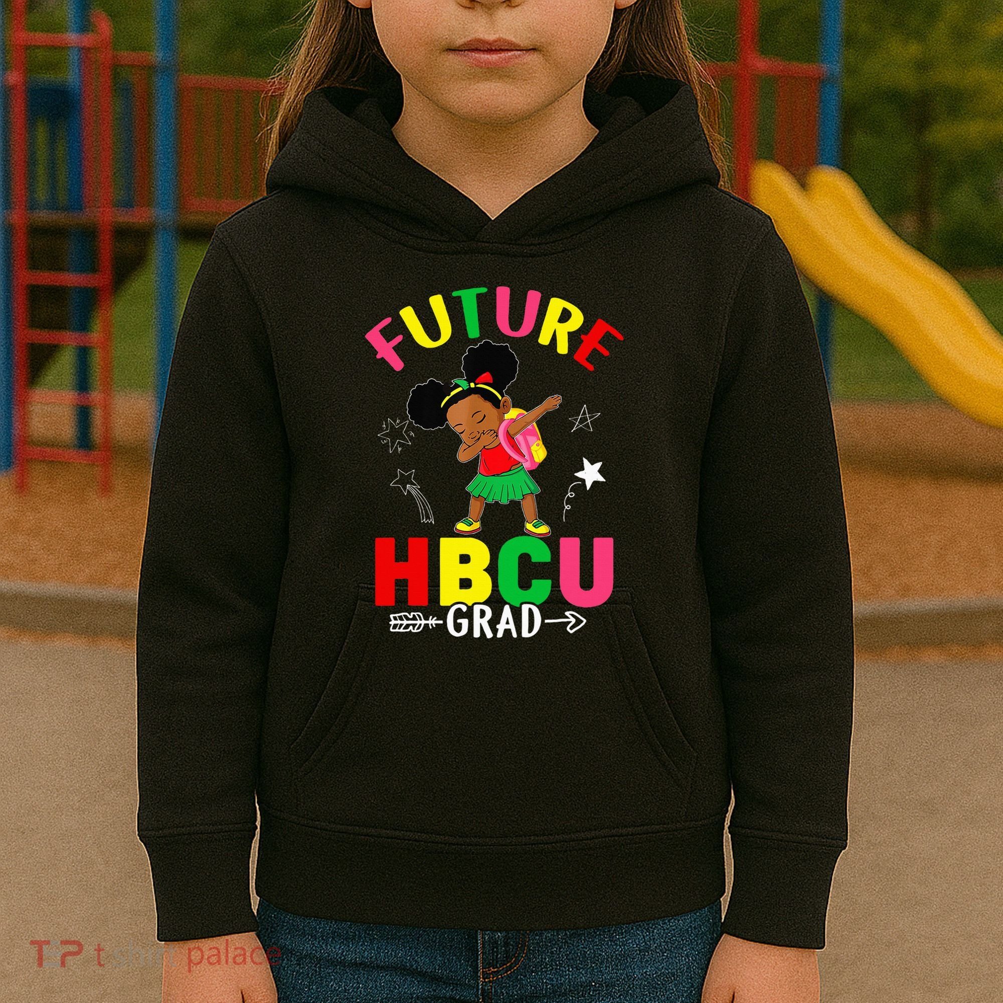 Future HBCU Grad Girl Graduation HBCU Kids Hoodie