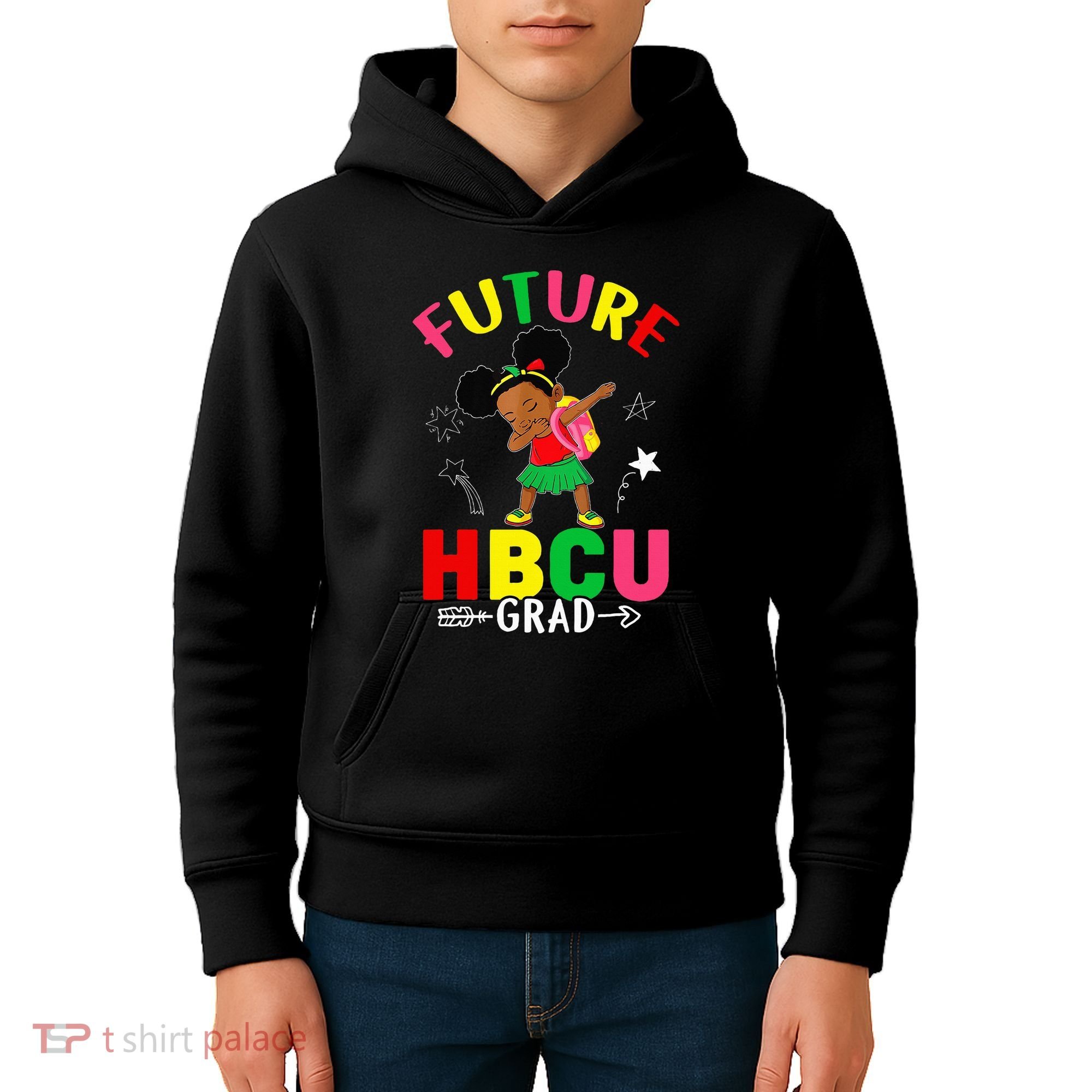 Future HBCU Grad Girl Graduation HBCU Kids Hoodie