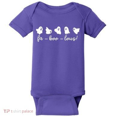 Faboolous Halloween Ghosts Cute Baby Bodysuit