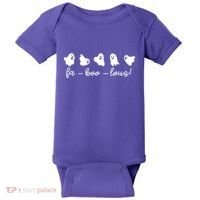 Faboolous Halloween Ghosts Cute Baby Bodysuit thumb 0