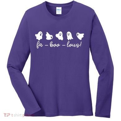 Faboolous Halloween Ghosts Cute Women's Long Sleeve Shirt