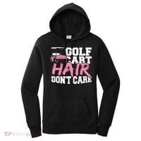 Funny Hair Golf Cart Hair Don't Care Golfing Women's Hoodie thumb 0