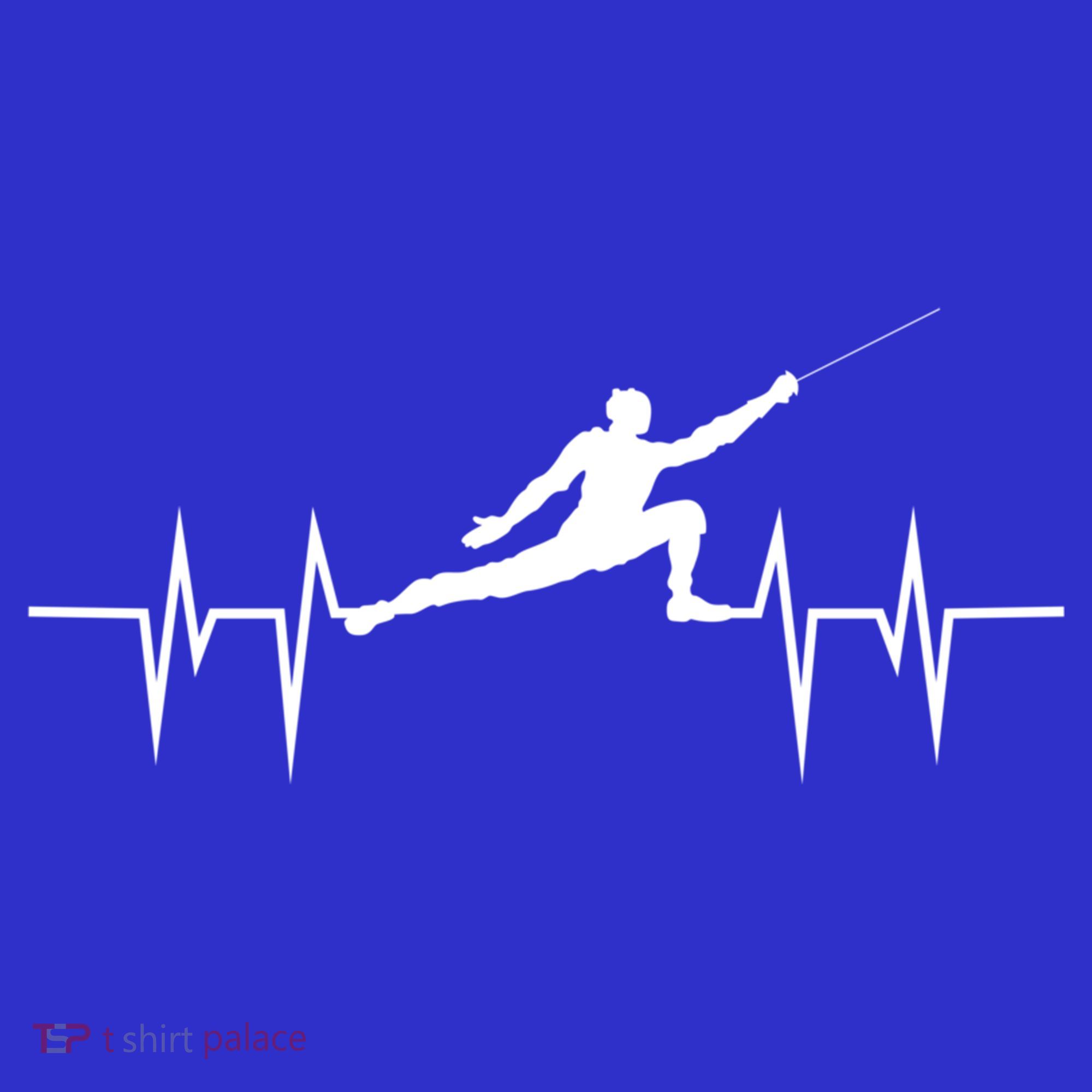Fencing Heartbeat Gift Fence Sport Sword Helmet Gift Baby Bodysuit
