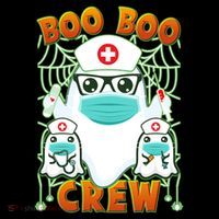Funny Halloween Ghost Nurse Boo Boo Crew Coffee Mug thumb 5