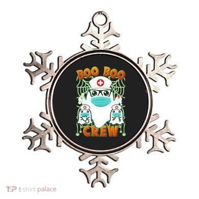 Funny Halloween Ghost Nurse Boo Boo Crew Ornament