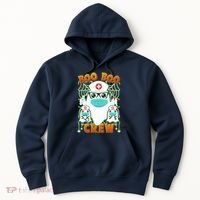 Funny Halloween Ghost Nurse Boo Boo Crew Hoodie thumb 0
