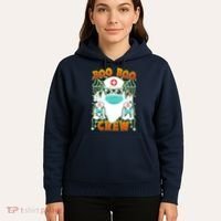 Funny Halloween Ghost Nurse Boo Boo Crew Hoodie thumb 5