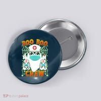 Funny Halloween Ghost Nurse Boo Boo Crew Button thumb 0