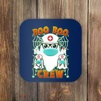 Funny Halloween Ghost Nurse Boo Boo Crew Coaster thumb 0