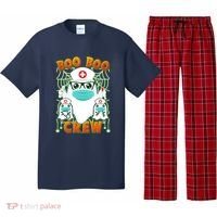 Funny Halloween Ghost Nurse Boo Boo Crew Pajama Set thumb 0