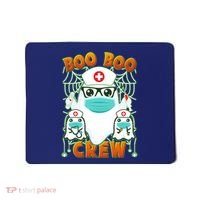 Funny Halloween Ghost Nurse Boo Boo Crew Mousepad thumb 0
