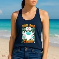 Funny Halloween Ghost Nurse Boo Boo Crew Women's Tank Top thumb 2