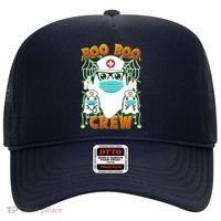 Funny Halloween Ghost Nurse Boo Boo Crew Hat thumb 0