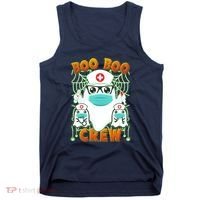Funny Halloween Ghost Nurse Boo Boo Crew Tank Top thumb 0