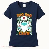 Funny Halloween Ghost Nurse Boo Boo Crew Women's T-Shirt thumb 0