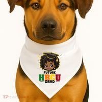 Future Hbcu Grad Girl Graduation Historically Black College USA-Made Doggie Bandana thumb 1