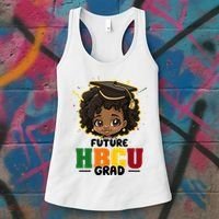 Future Hbcu Grad Girl Graduation Historically Black College Women's Tank Top thumb 3