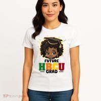 Future Hbcu Grad Girl Graduation Historically Black College Women's T-Shirt thumb 4