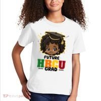 Future Hbcu Grad Girl Graduation Historically Black College Kids T-Shirt thumb 2