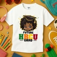 Future Hbcu Grad Girl Graduation Historically Black College Kids T-Shirt thumb 3