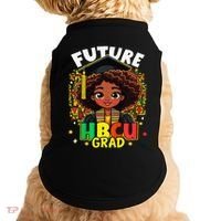 Future Hbcu Grad Black Girl Afro Black History Month Doggie Tank thumb 0