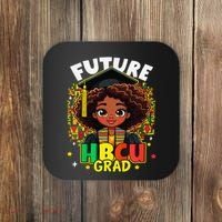 Future Hbcu Grad Black Girl Afro Black History Month Coaster thumb 0