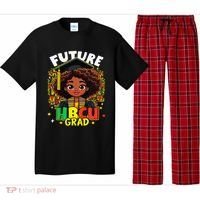Future Hbcu Grad Black Girl Afro Black History Month Pajama Set thumb 0