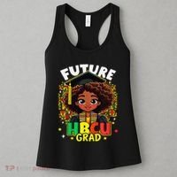 Future Hbcu Grad Black Girl Afro Black History Month Women's Tank Top thumb 3
