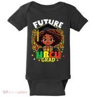 Future Hbcu Grad Black Girl Afro Black History Month Baby Bodysuit thumb 0