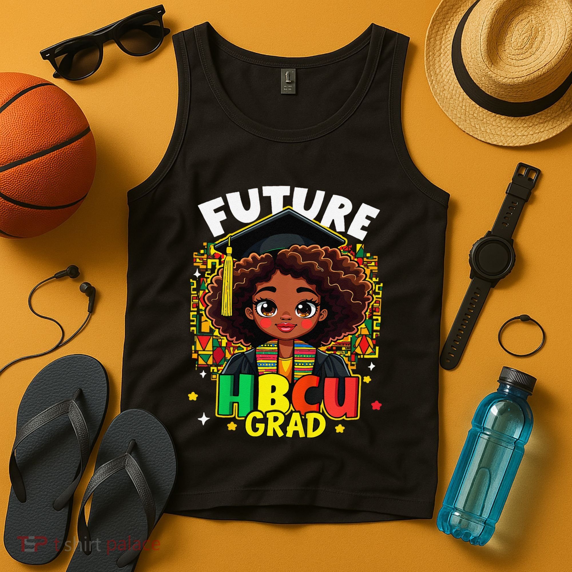 Future Hbcu Grad Black Girl Afro Black History Month Tank Top