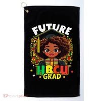 Future Hbcu Grad Black Girl Afro Black History Month Golf Towel thumb 0