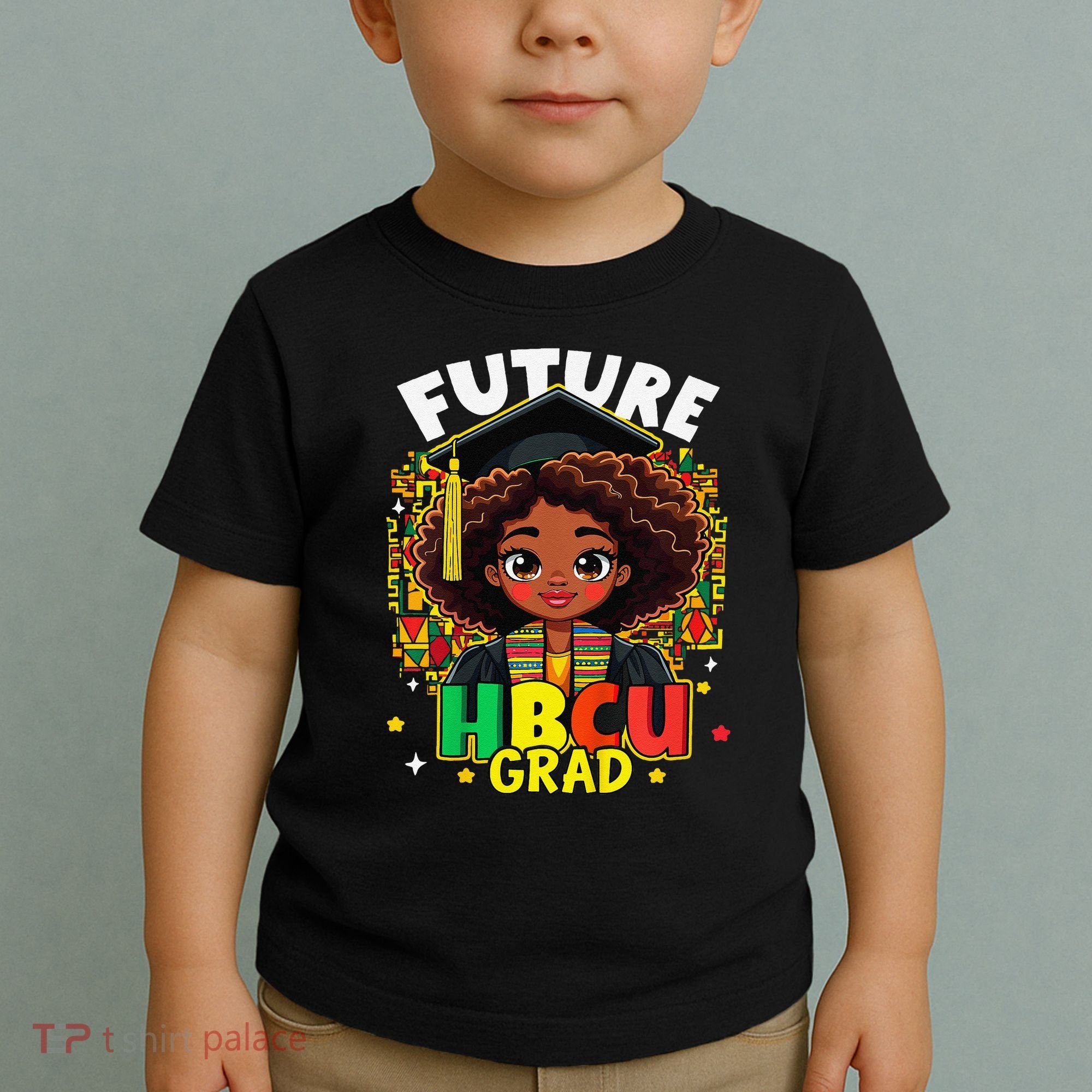 Future Hbcu Grad Black Girl Afro Black History Month Toddler T-Shirt
