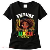 Future Hbcu Grad Black Girl Afro Black History Month Women's T-Shirt thumb 0