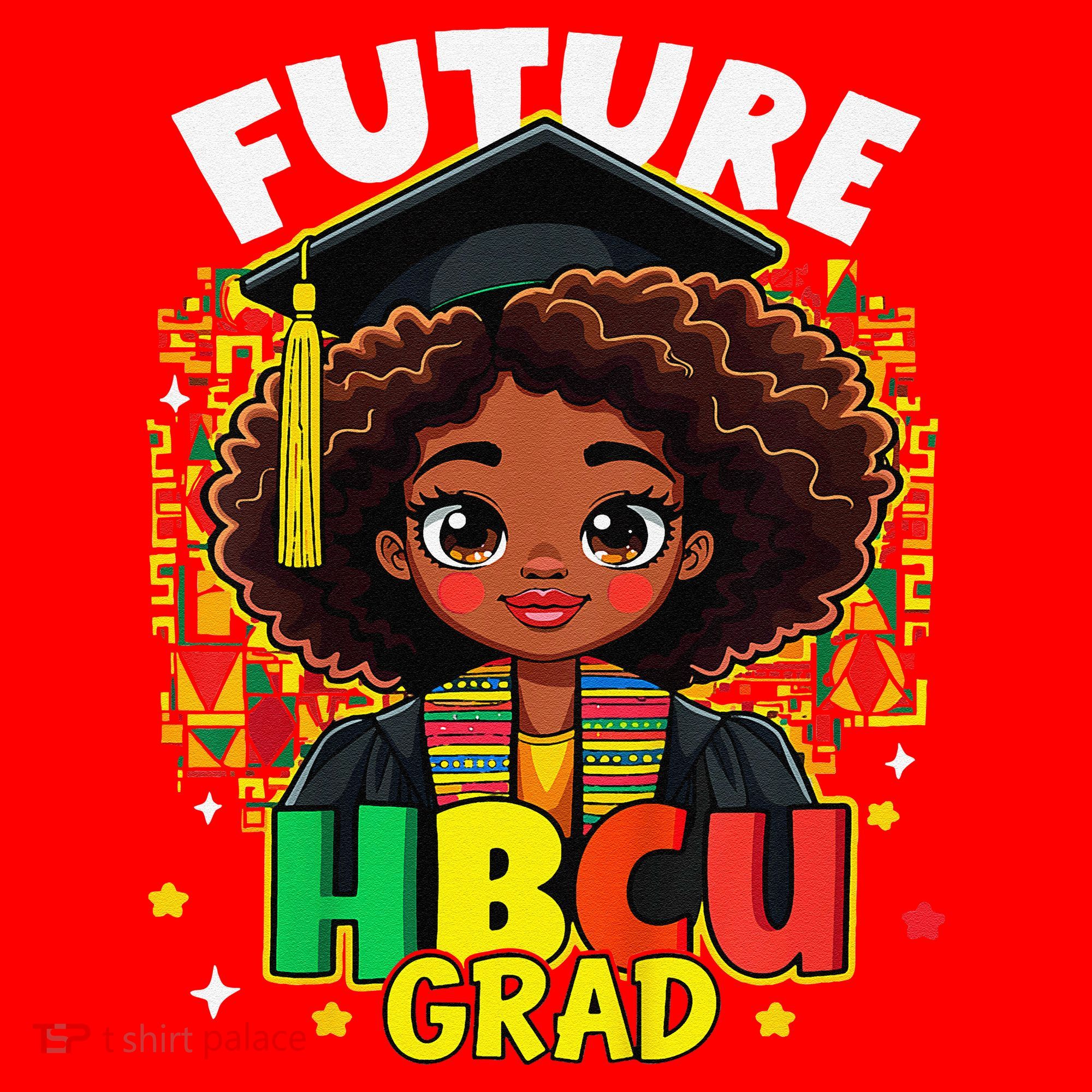 Future Hbcu Grad Black Girl Afro Black History Month Santa Hat
