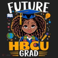 Future HBCU Grad Black Girl Graduation HBCU Adult Drive Performance Visor thumb 2