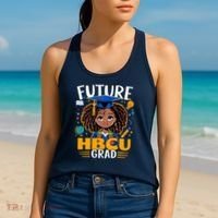 Future HBCU Grad Black Girl Graduation HBCU Women's Tank Top thumb 2