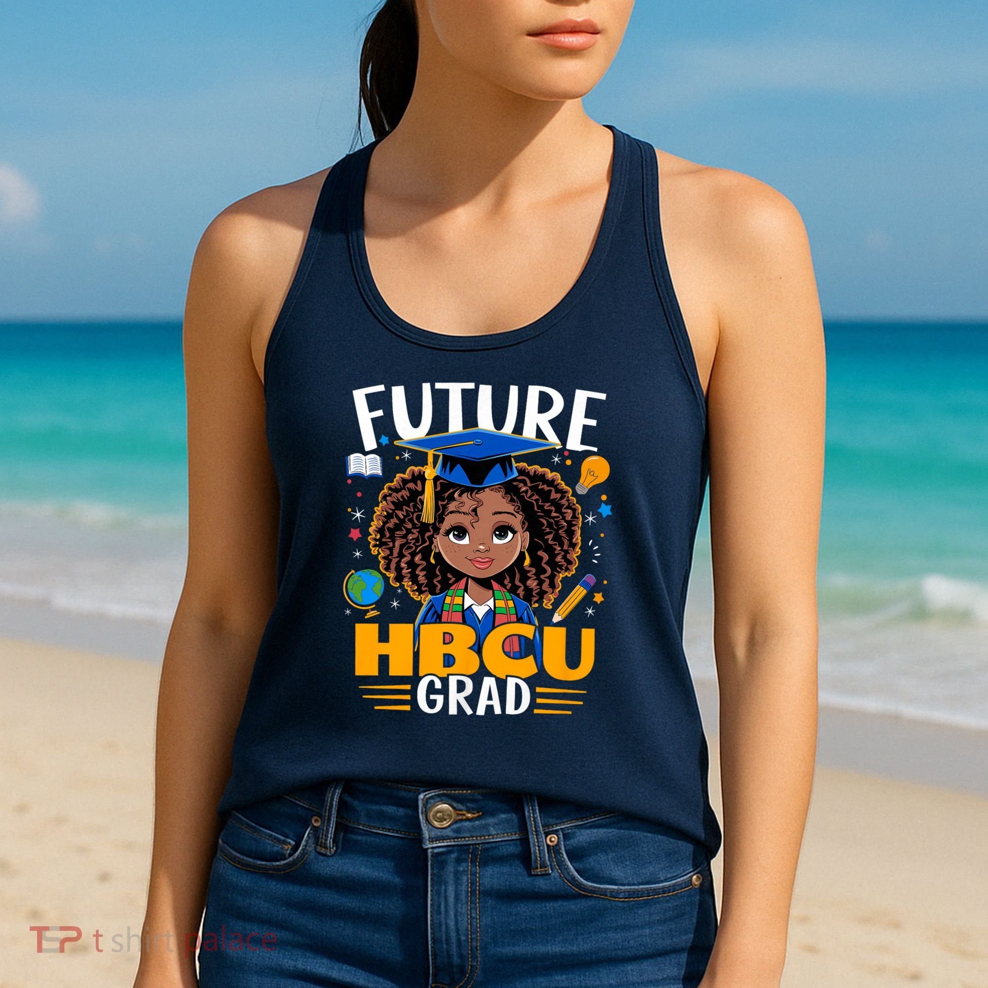Future HBCU Grad Black Girl Graduation HBCU Women's Tank Top