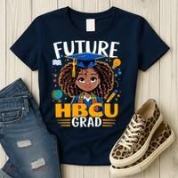 Future HBCU Grad Black Girl Graduation HBCU Women's T-Shirt thumb 3
