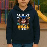 Future HBCU Grad Black Girl Graduation HBCU Kids Hoodie thumb 3