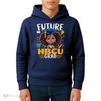 Future HBCU Grad Black Girl Graduation HBCU Kids Hoodie thumb 4