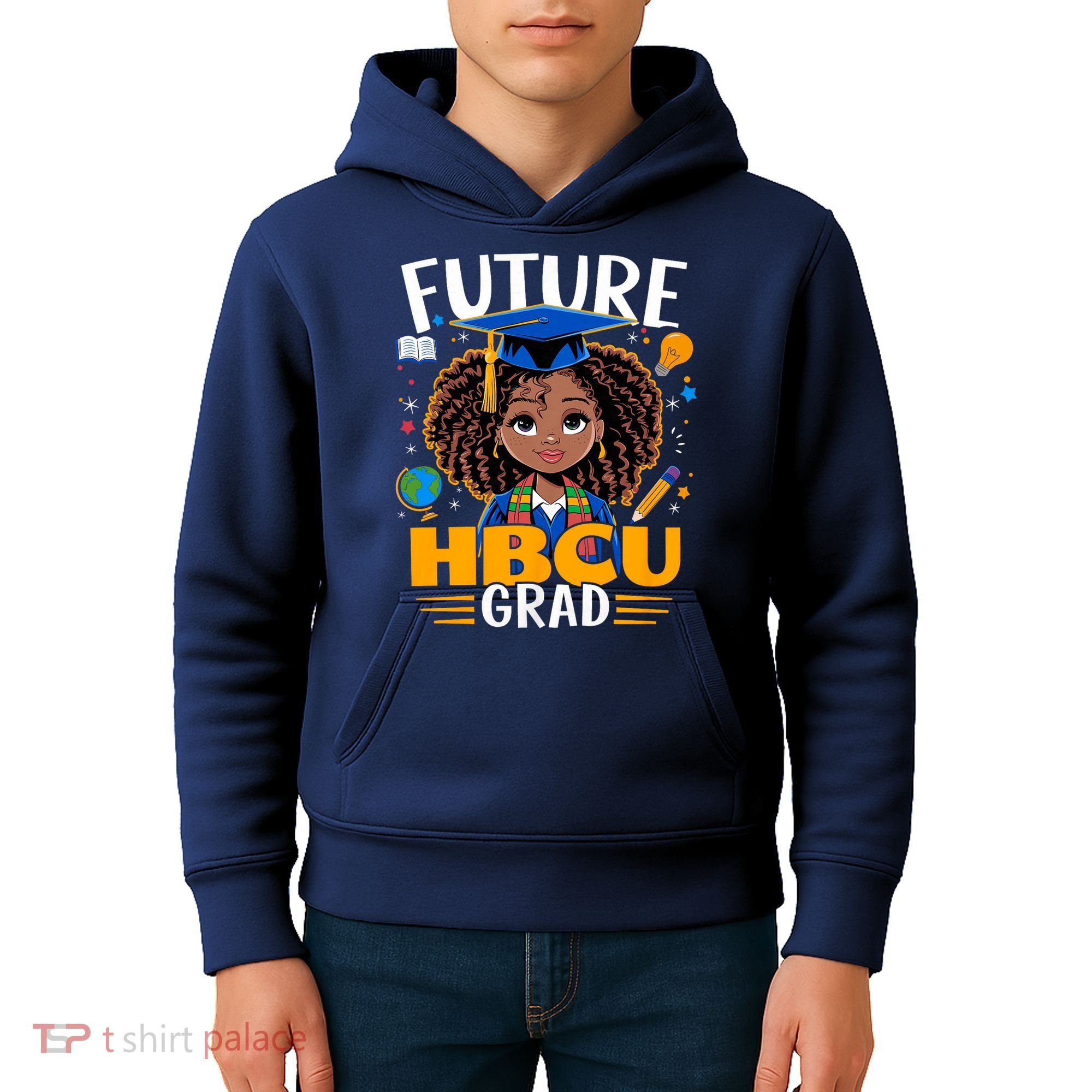 Future HBCU Grad Black Girl Graduation HBCU Kids Hoodie