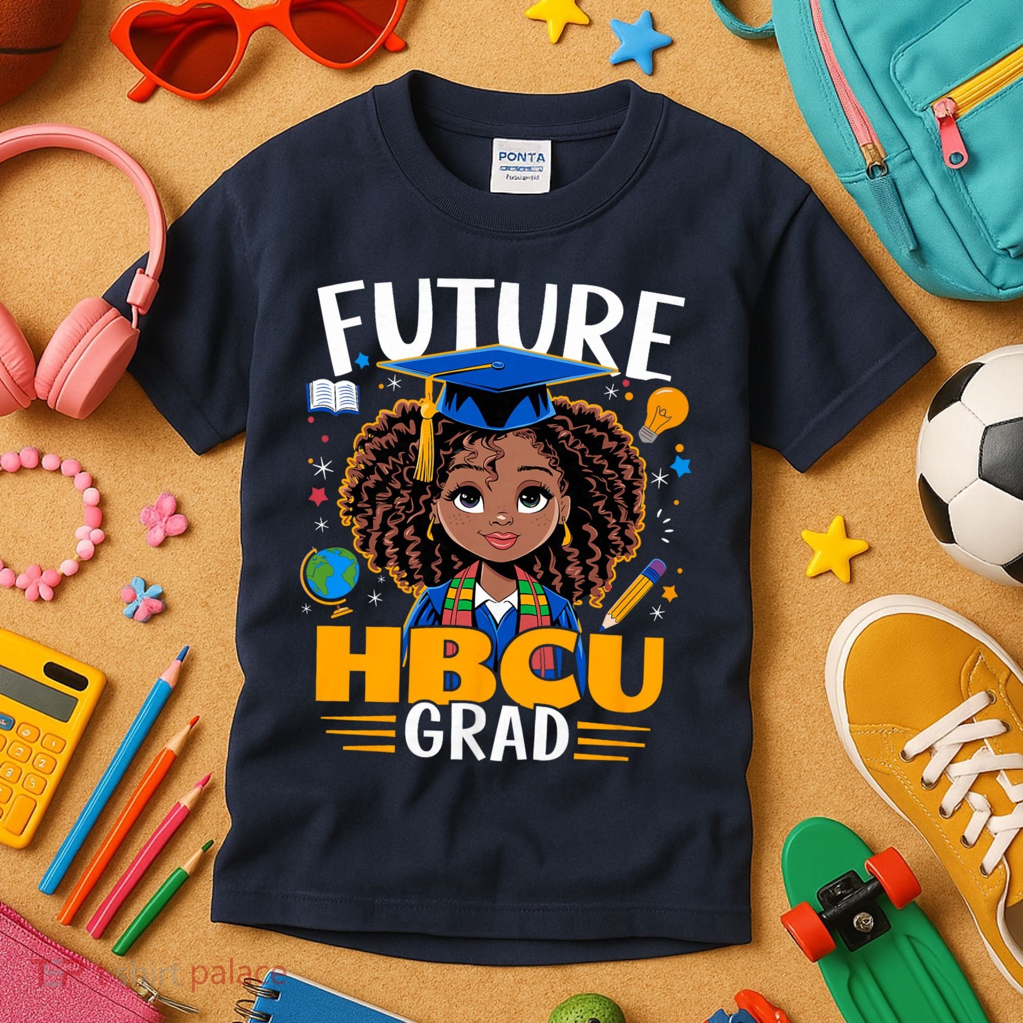 Future HBCU Grad Black Girl Graduation HBCU Kids T-Shirt