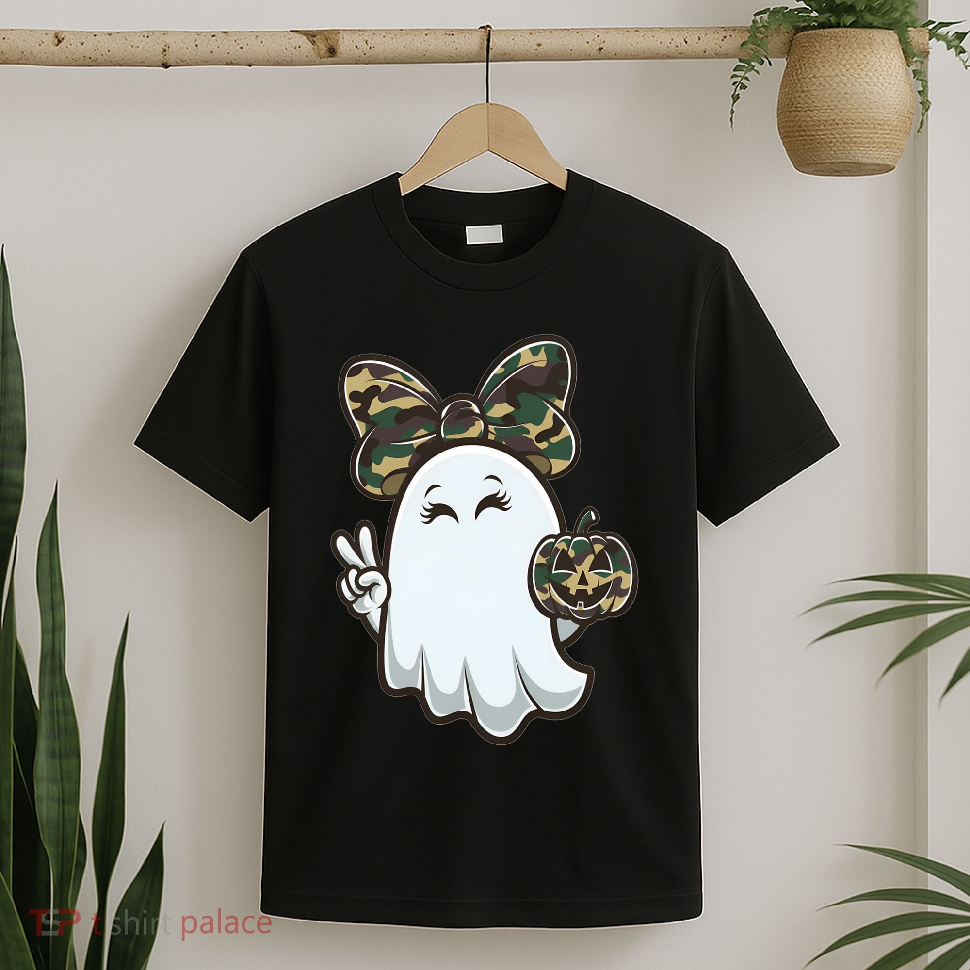 Funny Hello Hunting Season Halloween Camouflage Camo Ghost T-Shirt