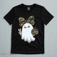 Funny Hello Hunting Season Halloween Camouflage Camo Ghost T-Shirt thumb 5