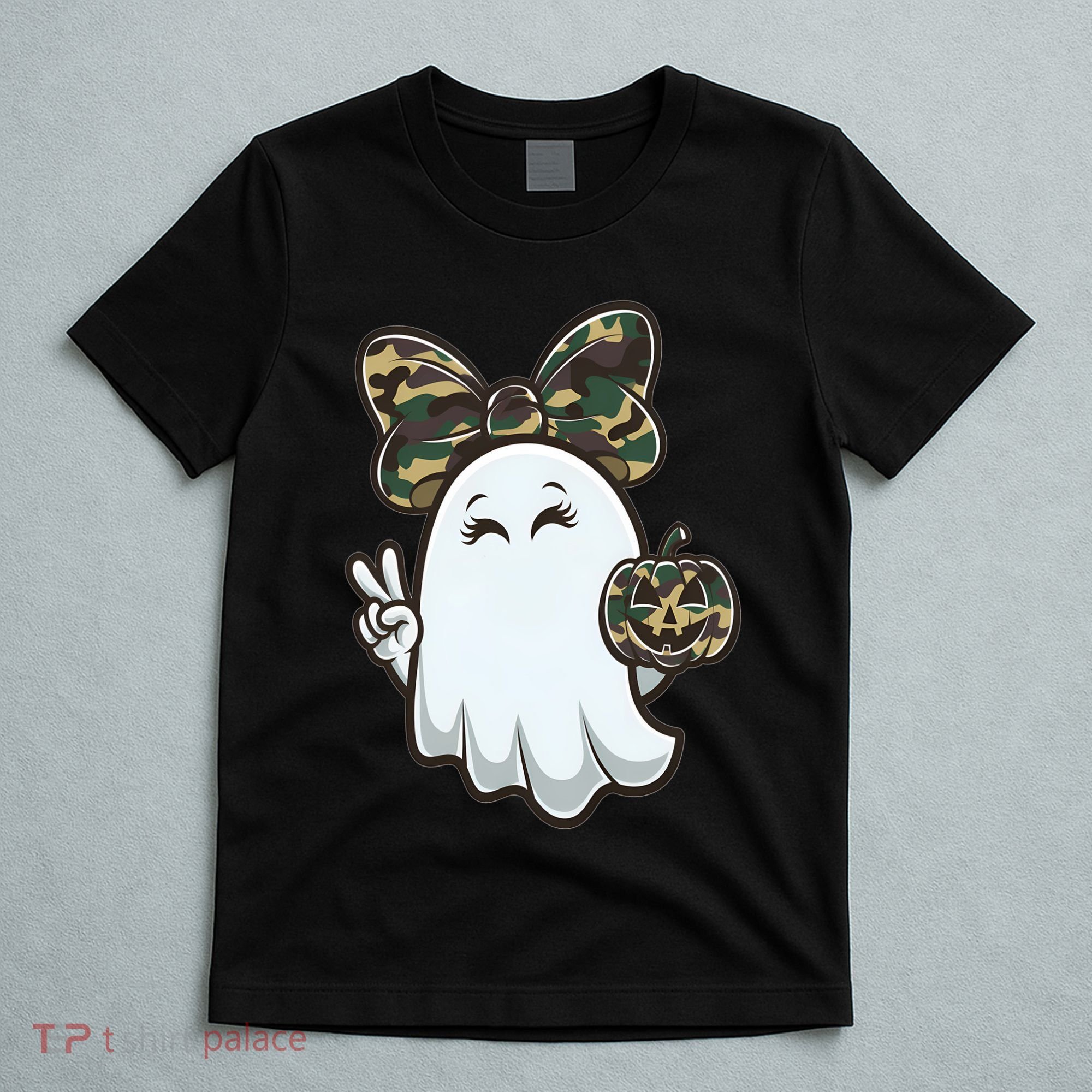 Funny Hello Hunting Season Halloween Camouflage Camo Ghost T-Shirt