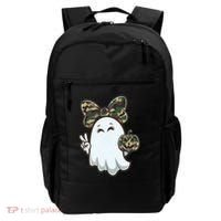 Funny Hello Hunting Season Halloween Camouflage Camo Ghost Backpack thumb 0
