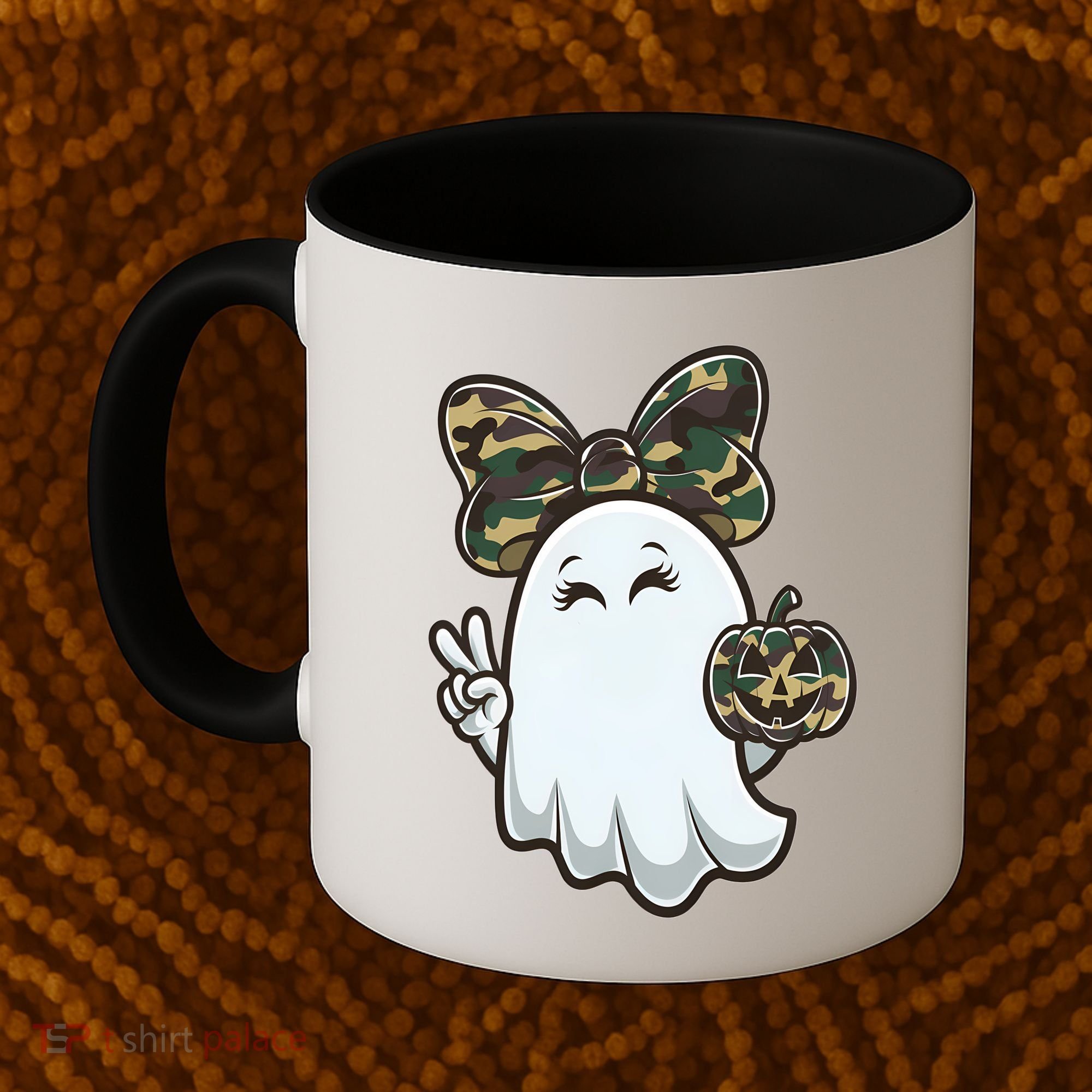 Funny Hello Hunting Season Halloween Camouflage Camo Ghost Coffee Mug